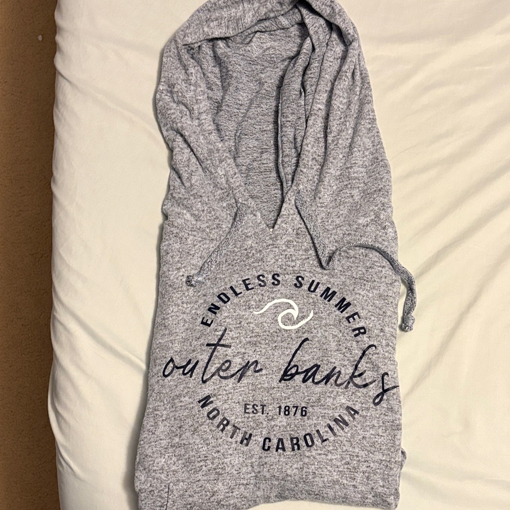 Ocean Drive Gray Outer Banks, NC Hoodie